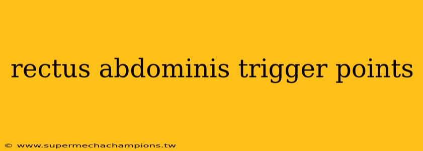 rectus abdominis trigger points