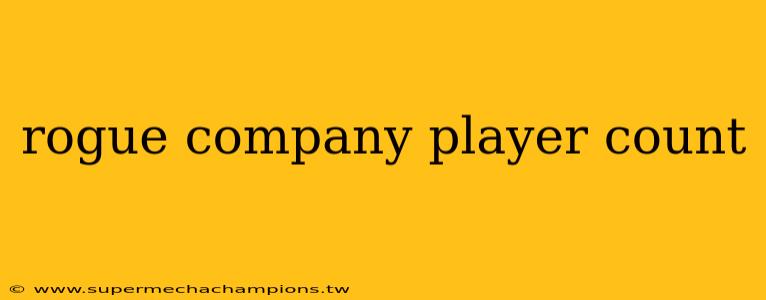 rogue company player count
