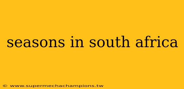 seasons in south africa