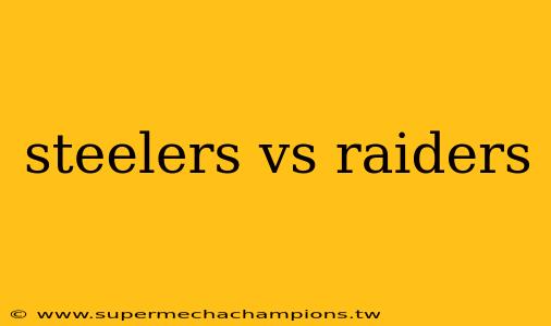 steelers vs raiders