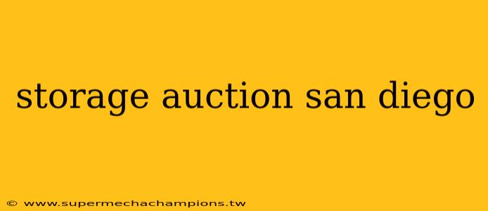 storage auction san diego
