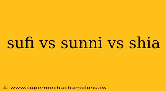sufi vs sunni vs shia
