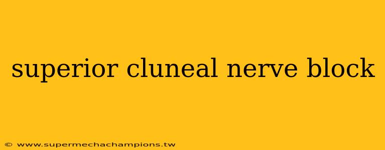 superior cluneal nerve block