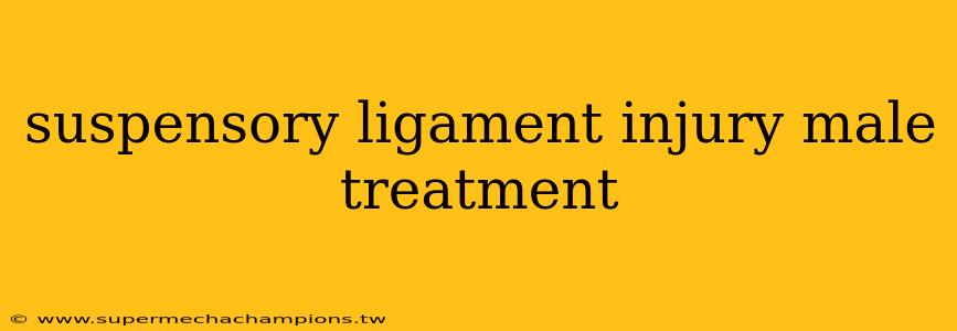 suspensory ligament injury male treatment