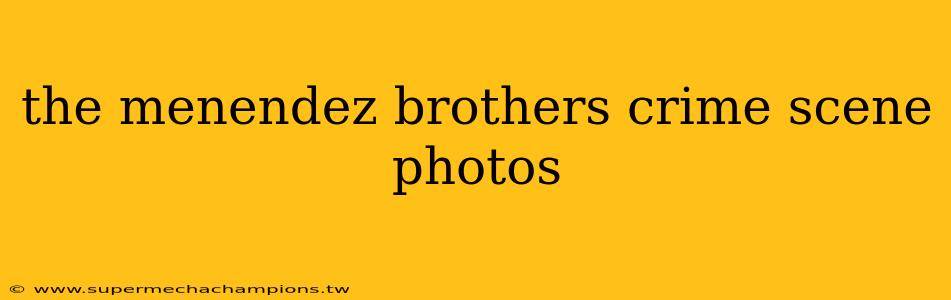 the menendez brothers crime scene photos