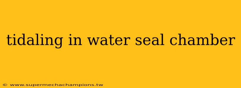 tidaling in water seal chamber
