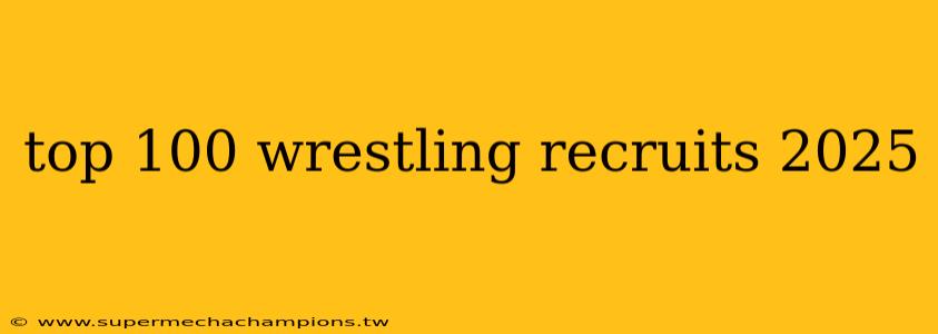 top 100 wrestling recruits 2025