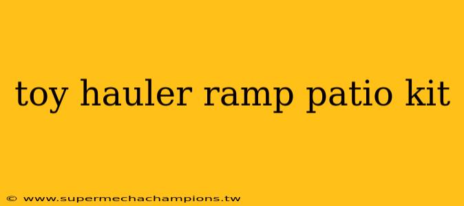 toy hauler ramp patio kit