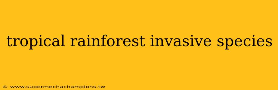 tropical rainforest invasive species