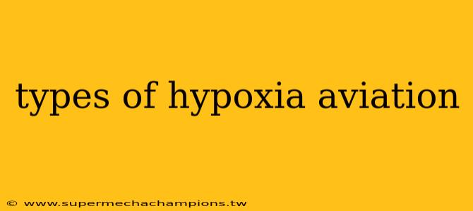 types of hypoxia aviation