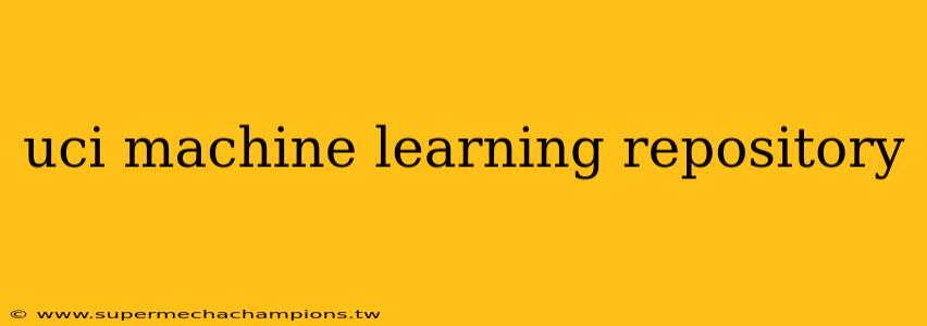 uci machine learning repository