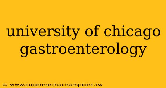 university of chicago gastroenterology