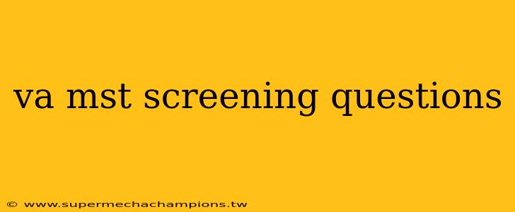 va mst screening questions