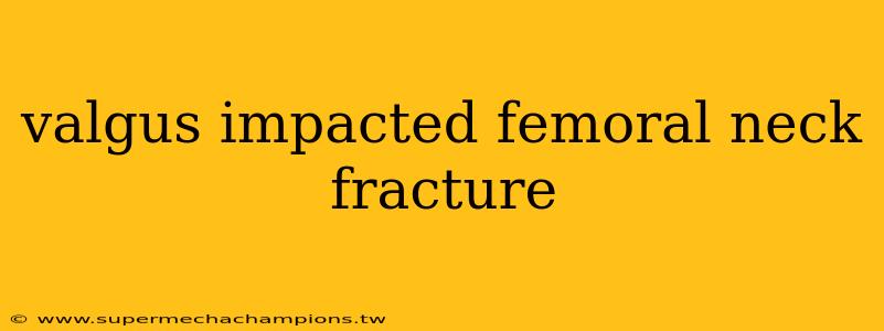 valgus impacted femoral neck fracture