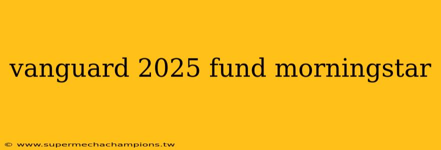 vanguard 2025 fund morningstar
