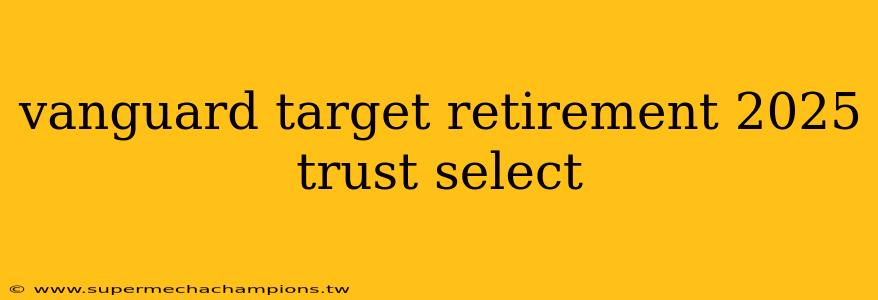 vanguard target retirement 2025 trust select