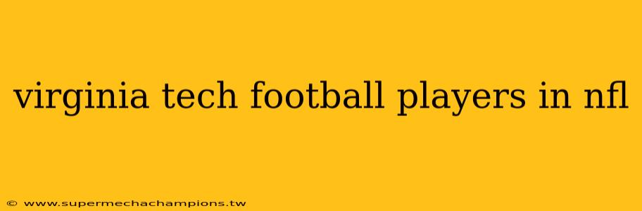 virginia tech football players in nfl