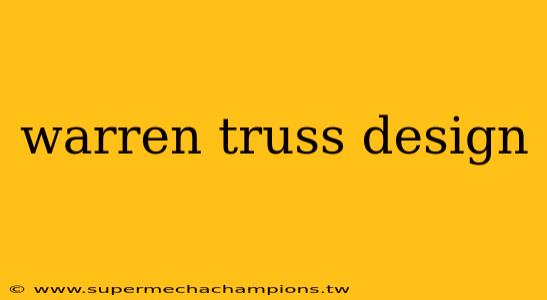 warren truss design