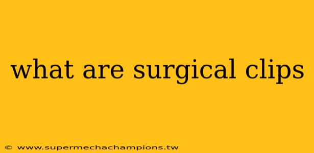 what are surgical clips