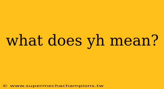 what does yh mean?