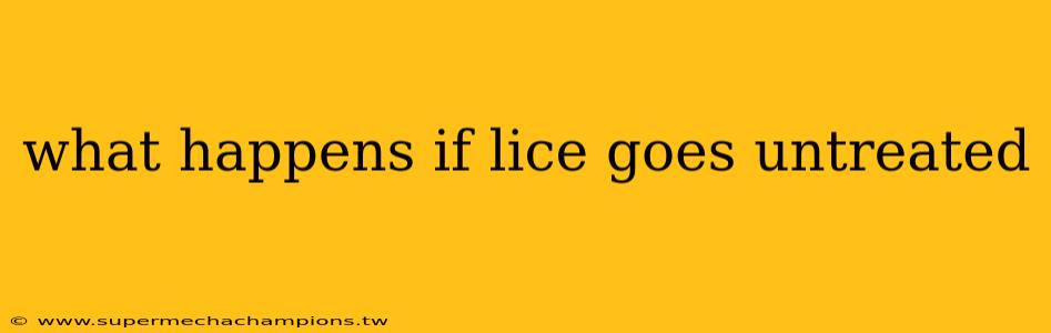 what happens if lice goes untreated
