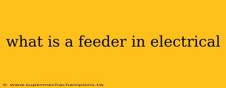 what is a feeder in electrical
