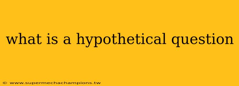 what is a hypothetical question