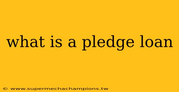 what is a pledge loan