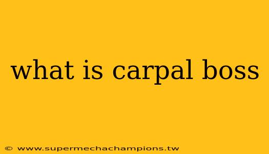 what is carpal boss