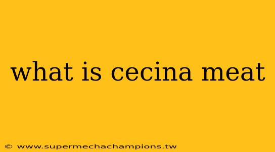 what is cecina meat