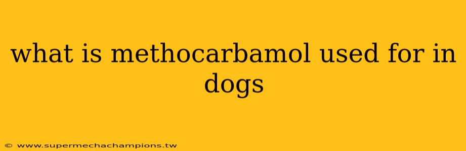 what is methocarbamol used for in dogs