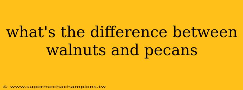 what's the difference between walnuts and pecans