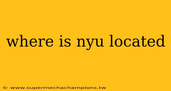 where is nyu located