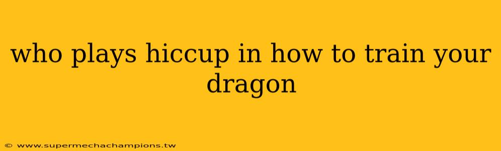 who plays hiccup in how to train your dragon