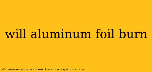 will aluminum foil burn