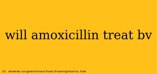 will amoxicillin treat bv