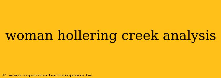 woman hollering creek analysis