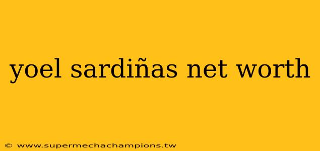 yoel sardiñas net worth