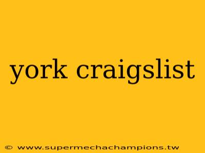 york craigslist