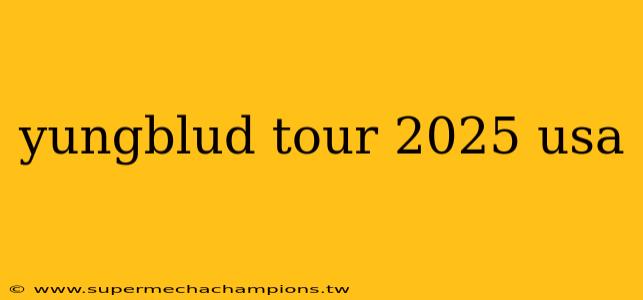 yungblud tour 2025 usa